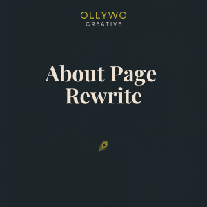 About Page Rewrite